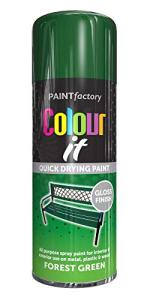 All Purpose Forest Green 400ML - Professional Gloss Finish Spray Wood Color Paint