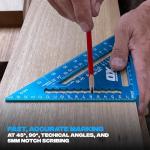 OX Tools Pro Aluminium Rafters Square Metric - 180mm, Blue