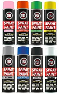 SuperGift.com 8 Cans Gloss Finish 250ml Multipurpose Aerosol Spray Paint Can For All Purpose
