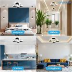 OTRAMUS 50W LED Ceiling Light | Eye Protection Anti Flicker Ceiling Lamp | High CRI Ra≥97 | 3 Color Mode Warm, Cool & Natural White | Soft Light for Bedroom Living Room & More (Star)