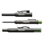 Tracer Deep Hole Construction Pencil with 6 x Replacement Lead Pack and accompanying Site Holsters all-in-one Marking Kit. Carpenter Pencil Set