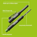 Tracer Deep Hole Construction Pencil with 6 x Replacement Lead Pack and accompanying Site Holsters all-in-one Marking Kit. Carpenter Pencil Set