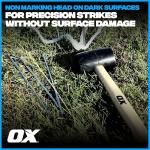 OX Trade Black Rubber Mallet - 16 oz, 160z / 450g