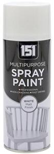 White Matt Multi-Purpose Aerosol Spray Paint 400ml (1 Pack)