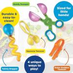 Learning Resources Helping Hands Fine Motor Tool Set, Ages 3+, Sensory Toy Gift for Kids, Strengthens Fine Motor Skills, Includes 4 Tools for Classroom & Home Learning