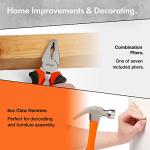 VonHaus Tool Kit - Ultimate 120 pcs Tool Box - Includes Hand Tools, LED Torch, Hex Keys, 3m Tape Measure & More - Comprehensive DIY Kits for Home, Perfect for Beginners - Includes Carry Case