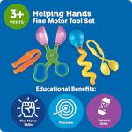 Learning Resources Helping Hands Fine Motor Tool Set, Ages 3+, Sensory Toy Gift for Kids, Strengthens Fine Motor Skills, Includes 4 Tools for Classroom & Home Learning