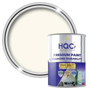 HQC Weather Shield Ivory Smooth Masonry Paint | 1L in 30+ Colours | Storm Proof, Scrub Resistance & Waterproof | Weatherproof Technology Designed with Acrylic Resin for Ultimate Protection