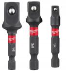 Milwaukee Shockwave Impact Socket Adaptor Set (3pc)