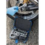 Draper Expert 18 Piece Metric Socket Set | Ratchet Tool and Case | 3/8" Square Drive | HI-TORQ MM/AF Sockets | DIY Home Professional and Car Kit |Hand Tools | 16359