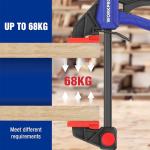 WORKPRO 305 mm Ratchet Bar Clamp Set, 440 mm Spreader, Quick Release and One-Handed Clamp, Ideal for Woodworking and DIY Projects, Max 68 kg Load Limit, 2 Pack