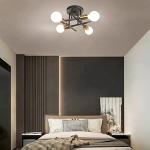 Hudi Fyier Modern Chandelier - 4 Light Industrial Vintage Style Ceiling Light for Bedroom, Kitchen, Dining Room, Loft, Office