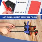 WORKPRO 305 mm Ratchet Bar Clamp Set, 440 mm Spreader, Quick Release and One-Handed Clamp, Ideal for Woodworking and DIY Projects, Max 68 kg Load Limit, 2 Pack