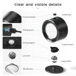 LED Wall Lights with Remote, 2 Pcs Rechargeable Wall Mounted Reading Sconces Lamp 3000mAh, 3 Colors & Dimmable Magnetic 360° Rotation Wall Lighting Spotlights for Bedroom Bedside