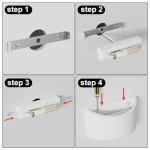 HYDONG LED Wall Lights 2 Pack Modern White Plaster Wash Lights 7W Warm White Sconce Up and Down Wall Lamp for Living Room, Bedroom, Hallway (G9 LED Bulb Included)