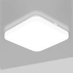 Lepro Ceiling Lights 24W, 2400lm Super Bright Square LED Ceiling Light, Daylight White 5000K, IP44 Waterproof Bathroom Light, for Office, Living Room, Bedroom, Kitchen, Hallway, Porch