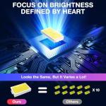 LED Ceiling Lights - Elegant Curved Design Ceiling Light,21W Cool White Light 6000K 3 Built-in LED Boards, 1600 Lumens Modern Ceiling Lighting Fixture for Living Rooms, Bedroom, Kitchen Hallway