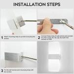 Glighone LED Wall Lights Indoor Dimmable Wall Lamp Wall Sconce Up Down Wall Lighting Modern 12W Acrylic for Bedroom Living Room Corridor Silver, Cool White(2 Pack)