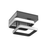 EIDISUNY Modern Ceiling Light LED 22W Cool White Light 6000K Square Black Ceiling Lights fixtures LED for Hallway Office Bedroom Kitchen Living Room Bedroom Entryway Balcony Stair Dining Room (Black)