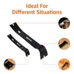Amazon Basics Pry Bar/Nail Puller, 4 count (Pack of 1), Black
