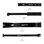 Amazon Basics Pry Bar/Nail Puller, 4 count (Pack of 1), Black