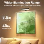 Speclux Rechargeable Wall Lights, LED Battery Operated Wall Lights with 7500mAh Battery Lamp for Bedroom, 3 Colors with 15 RGB Colors, 360°Rotate & Stepless Dimmable Brightness(2 Pack Black)