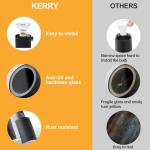 Kerry Outdoor Wall Lights, Up Down Mains Powered Lighting, Black Stainless Steel IP44 Waterproof, Exterior Wall Sconce for Indoor, Front Door, Patio, Hallway, Porch, Garden, Garage, Post - 2 Pack