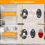 Dehobo Rechargeable Wall Sconce Lights, Battery Operated Wall Lights 3 Color Temperature, Gold Wall Lights Dimmable Wireless with Remote Control Golden 60CM for Living Room Bedroom Hallway, 2 Pack