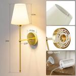 Battery Operated Wall Lights Set of 2, 10000mAh Rechargeable Wireless Wall Sconces with Remote, Dimmable 9 RGB Colours & 4 Light Temperatures, Magnetic Detachable Bulbs, for Bedroom Living Room