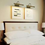 HARPER LIVING Picture Light for Wall Antique Brass, Rechargeable Picture Light with Remote, Dimmable & 3 Color Temps, Magnetic Battery Operated Wall Lights for Dartboard Frame Gallery