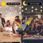 Usboo Solar String Lights Outdoor, 24FT 50LED Crystal Balls Waterproof LED Fairy Lights, 8 Modes Outdoor/Indoor Solar Powered Lights, Decorative Lighting for Home, Garden, Party,Festival