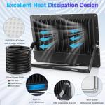 TASINUO 300W LED Floodlight Outdoor 2 Pack, 30000LM Outdoor Security Lights, IP67 Waterproof LED Spot Lights 7000K Daylight LED Flood Lights for Garden Yard Garages Warehouse Patio Billboard