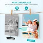 Crenova A4 Laminator, Thermal Laminator Machine for Hot and Cold Settings with 10 Laminating Pouches No Bubbles for School Home Use (Black)