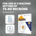 Fellowes Apex A4 Laminating Pouches, Glossy Finish, 100 Sheets - Super-Flex - Ideal for Notices and Photos