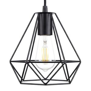 GIGGI Black Ceiling Light Wire Basket Metal Basket Pendant Lighting Ceiling Light Shade, Ceiling Fitting Light & Industrial Style Light for Indoor Pendant Light Shade lamp Shade