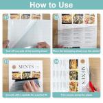 HYPERTAI Self-Adhesive Laminating Sheets, A4 Size 20-Pack No Heat No Machine Laminating Pouches, 225 * 310MM 100 Micron Glossy Protection Film for Home, School & DIY Crafts