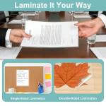 HYPERTAI Self-Adhesive Laminating Sheets, A4 Size 20-Pack No Heat No Machine Laminating Pouches, 225 * 310MM 100 Micron Glossy Protection Film for Home, School & DIY Crafts