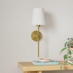 LGMCF Battery Operated Wall Sconce Set of 2, Rechargeable Wall Lights with 5000mAh Dimmable Detachable Charging Bulbs and Remote, 3 Color Temperature Wireless Sconces for Bedroom Living Room Hallway