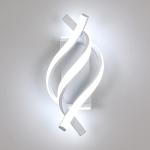 Comely Modern LED Wall Lamp, 22W LED Wall Lights Indoor, White Acrylic Wall Sconce Light for Bedroom Living Room Office Restaurant Hallway, Cool White 6500K