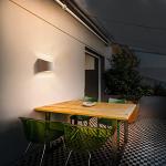 TLGREEN Indoor Plaster Wall Lights, Modern Wall Wash Lamp Warm White LED Up and Down Wall Lamp for Living Room, Hallway, Stairs (G9 LED Bulb Include)