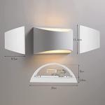 TLGREEN Indoor Plaster Wall Lights, Modern Wall Wash Lamp Warm White LED Up and Down Wall Lamp for Living Room, Hallway, Stairs (G9 LED Bulb Include)