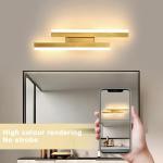 Toolight Gold LED Long Wall Light, 16W 1800LM Sconce Lights Led Long, 40CM Modern Wall Lamp Warm White 3000K, for Living Room Bedroom Dining Room Staircase Hallway