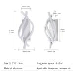 Comely Modern LED Wall Lamp, 22W LED Wall Lights Indoor, White Acrylic Wall Sconce Light for Bedroom Living Room Office Restaurant Hallway, Cool White 6500K