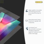 Binding Bazaar Matt A4 Laminating Pouches, Matt Finish, 150 Micron, 100 Laminating Sheets - Non-Reflective Finish Makes Your Words and Colours Easier to Read - Compatible with All Laminating Machines