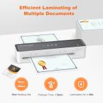 Bonsaii A4 Laminator Machine with 5 Laminating Sheets – 80-100mic Compatible, Compact & Portable Design, ABS Jam Release for Smooth Operation, Perfect for Home & Office Use (L421-A)
