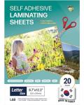 Self Adhesive Laminating Clear Sheets, 100 Micron, A4 Size (23 x 30 cm) No Heat, No Machine, Laminate Sheets Self Sealing, Contact Plastic Paper by HASHI (20)
