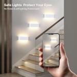 OOWOLF Indoor Led Wall Lights - 2 Pack 3000K/4500K/6000K Adjustable Color Temperature Wall Lights for Bedroom Living Room Kitchen Dining Room