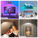 Speclux Battery Operated Wall Lights 2 Pack, LED Rechargeable Wall Lights Indoor, 3500mAh Magnetic Wall Lamp with Remote, 3 Color Temperatures & 13 RGB & Dimmable 360° Free Rotation Wall Sconces