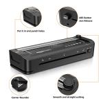 Amazon Basics 3 in-1 A4 Thermal Laminator with Trimming, Punching, Corner Rounding Functions, Includes 10 Pouches, Black