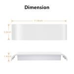 OOWOLF Indoor Led Wall Lights - 2 Pack 3000K/4500K/6000K Adjustable Color Temperature Wall Lights for Bedroom Living Room Kitchen Dining Room